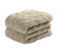 OHS Tufted Arches Blanket Throw, Teddy Fleece Ultra Soft Comfy Elegant Arch Pattern Fluffy Throw Blanket for Sofa Living Room Bedroom Decorative Throw, 125 x 150cm - Sage