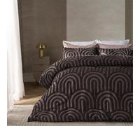 Ohs Tufted Arches Duvet Cover Set Bedding With Pillowcase - Coffee