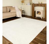 OHS Tufted Bows Rug Carpet Rugs for Bedroom Kitchen Rug, Ivory - 80 x 150cm | Soft Tufted Bows Rug Ivory Polyester Living Room Bedroom 80 x 150cm