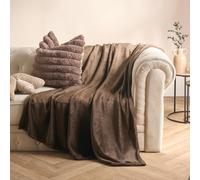 Ohs Ultra Soft Flannel Fleece Throw Blanket, Chocolate - 150 X 200Cm