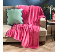 Ohs Ultra Soft Flannel Fleece Throw Blanket, Hot Pink - 150 X 200Cm