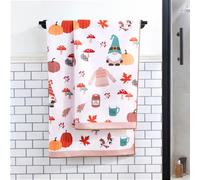 OHS Ultra Soft Gonk Print Quick Dry Hotel Quality Bath Towel in Natural OHS Natural