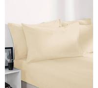 OHS Ultra Soft Microfibre Plain Fitted Bed Sheet in Ivory | Size: King OHS Ivory King