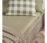 OHS Ultra Soft Microfibre Plain Fitted Bed Sheet in Pale Green | Size: Single OHS Pale Green Single