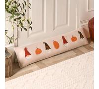 OHS Under Door Stops, Halloween Decorative Wind Stopper Draught Excluder for Doors Autumnal Pumpkin Gonk Print Air Door Draft Excluder Stopper Noise Blocker for Bottom of Doors, Natural - 20 x 90cm