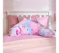 OHS Unicorn Cuddle Cushion Teddy Fleece Reading Bed Pillow Chair Back Support Arms