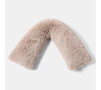 OHS V Pillow Fluffy Fleece Orthopaedic Sleeping Pregnancy Pillow, Natural | V Shaped Pillow Soft Warm Comfy Hollowfibre Cushioning to Support Neck Sholder Back Nursing Maternity Cuddle Cushion