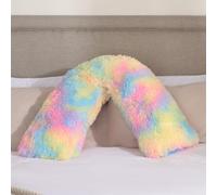 OHS V Shape Pillow Cushion Shaggy Neck Shoulder Support