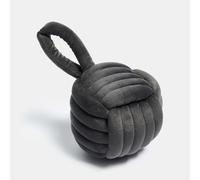 OHS Velvet Rope Door Stop, Soft Matte Velvet Fabric Weighted Door Stop with Handle Home Decorative Interior Doorstop Stopper 14cm for Doors Home Decoration - Grey