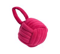 OHS Velvet Rope Weighted Door Stop, Soft Matte Velvet Fabric Decorative Door Stops with Handle Home Interior Doorstop Weighted 14cm for Doors Home Decoration, Pink