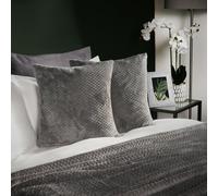 OHS Waffle Fleece 2 X Cushion Covers Soft