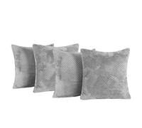 OHS Waffle Fleece 4 X Cushion Covers Soft