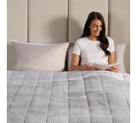 OHS Adult Weighted Blanket 8kg, Waffle Fleece Heavy Blanket Weighted for Adults Throw Winter Blanket Sleep Therapy Anxiety Relief - Natural, 150 x 200cm