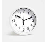 Ohs Wall Clock Round Analogue Vintage Home Decor Bedroom Kitchen, White