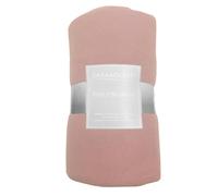 OHS Warm Plain Fleece Throw Over Bed Sofa Blanket