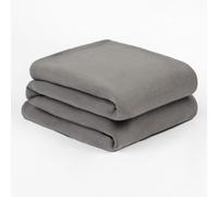 Ohs Warm Polar Fleece Throw Soft Bed Blanket, Charcoal - 200 X 240Cm