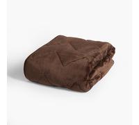 OHS Washable Dog Blanket, Super Soft Quilted Thermal Pet Blanket for Large Dogs Cat Blanket Warm Fleece Throw Protects for Bed and Sofa, Chocolate Brown - 100 x 120cm