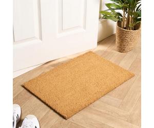 OHS Washable Door Mats Indoor & Outdoor, Non-Slippery Heavy Duty Stylish Front Door Mat Durable Dirt Trapping Doormat Entrance Welcome Mat, Brown - 40 x 60cm