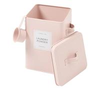 OHS Washing Powder Storage Container Tin Laundry Storage with Lid, Pink