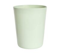 OHS Waste Paper Bedroom Bin 8 litre Polypropylene Plastic Bin, Sage Green | Wipe Clean Open Top Round Trash Can Dustbin Kitchen Home Office Bathroom Bin Lightweight Bedside Small Bin