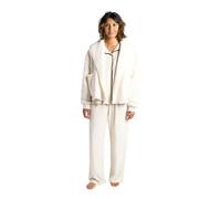 OHS Waterfall Teddy Fleece Cardigan Short Length Open-Front Long-Sleeve Wrap Style Cardigan Sweater with Pockets - Black, Cream, Mink