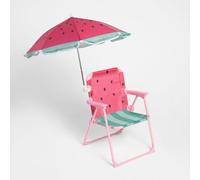 OHS Watermelon Camping Chair Parasol Umbrella Set Picnic Outdoor Garden Folding Seat