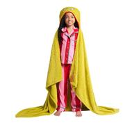 OHS Wearable Blanket Kids Girls Boys Super Soft Cute Grinch Hooded Blankets Warm Fluffy Fleece Blanket Wrap Wearable Throw Christmas Gifts for Kids, Green - 120 x 150cm