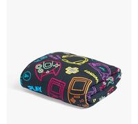 OHS Weighted Blanket Adult 3kg, Black Gaming Weighted Blanket Teddy Fleece Reverse Calming Anxiety Relief Sleep Therapy Blankets Gifts for Adults, 100x150cm (Disclaimer:Only suitable for age 3+years)