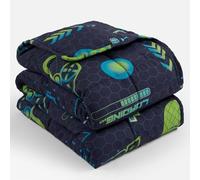 OHS Weighted Blanket for Adults, 3kg Gaming Weighted Blanket Microfibre Sleep Therapy Anxiety Relief Weighted Heavy Blanket Xmas Gifts, Blue - 150 x 100cm (Disclaimer:Only suitable for age 3+years)