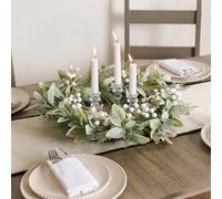 Ohs White Berry Artificial Wreath Flower Foliage Christmas Home Decor