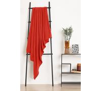 OHS Wholesale 10 Pack Plain Fleece Blanket Sofa Throw Joblot in Light Red | Size: 120 cm x 150 cm OHS Light Red 120 cm x 150 cm