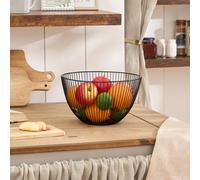 OHS Wire Fruit Basket Vegetables Storage Container Kitchen Organiser in Black OHS Black