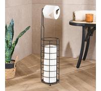 Ohs Wire Toilet Roll Holder Freestanding Storage Rust Resistant Metal