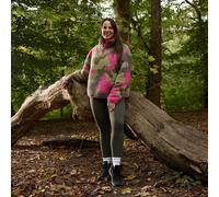 OHS Women's Camo Half Zip Jacket Teddy Fleece Pullover Jumper Sweatshirt | Size: S/M OHS Multicolor S/M