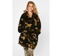 Dreamscene Camo Oversized Hoodie Blanket Ultra Soft Plush Sherpa Fleece Wearable Warm Hooded Throw Cosy Giant Sweatshirt - Green Khaki