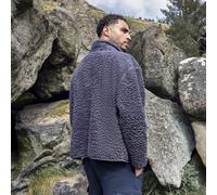 OHS Women's Coat Jacket Sherpa Lined Water Resistant Hoodie Drying Oversize Robe in Charcoal | Size: S/M OHS Charcoal S/M