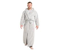 OHS Womens Dressing Gowns, Valentines Gifts for Her Super Soft Luxury Warm Full Length Dressing Gowns Oversized Extra Comfy - One Size, Teddy Marl
