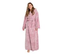 OHS Womens Dressing Gowns, Valentines Gifts for Her Super Soft Luxury Warm Full Length Dressing Gowns Oversized Extra Comfy - One Size, Teddy Marl