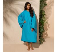 OHS Women's Poncho Oversized Hooded Towel Bath Beach Robe in Aqua OHS Aqua One Size