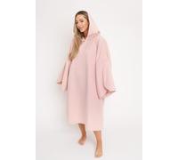 OHS Women's Poncho Oversized Hooded Towel Bath Beach Robe in Light Pink OHS Light Pink One Size