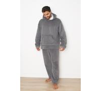 OHS Women's Soft Coral Sherpa Fleece Pyjamas in Charcoal | Size: Small OHS Charcoal S