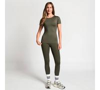 OHS Women's Ultimate Short Sleeve Top Quick Dry Gym Yoga Workout Fitness T-Shirt in Khaki | Size: Medium OHS Khaki M