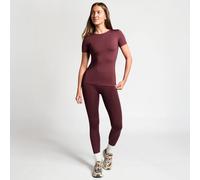 OHS Women's Ultimate Short Sleeve Top Quick Dry Gym Yoga Workout Fitness T-Shirt in Maroon | Size: Large OHS Maroon L