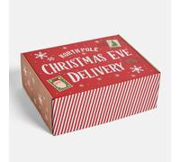 OHS Xmas Eve Box Reusable Festive Gift Paper Packaging in Natural | Size: 1 Pack OHS Natural 1 Pack