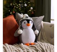 Ohs Xmas Penguin Shaped Scatter Cushion Decorative Pillow