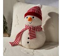 Ohs Xmas Snowman Shaped Scatter Cushion Decorative Pillow