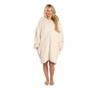 OHS Zip Up Oversized Hoodie Women Wearable Blanket Ultra Soft Warm Sherpa Fleece Jacket Women Hooded Blankets Sweatshirt Zipper Hoodie Blanket Cardigan, One Size - Cream