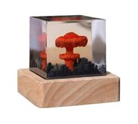 Ohsilv 1 Piece Mushroom Cloud Nuclear Explosion Lamp Bomb Model Atmosphere Lamp Decoration Gifts for Kids