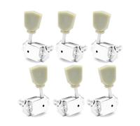 Ohsilv 6Pcs Vintage Style Guitar Tuning Pegs Tuners 3L3R Compatible with Guitar Spare Parts