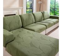 OHSIO Couch Covers for Sectional Sofa - Washable Soft Sofa Slipcovers(1 Piece Oversized Sofa Cushion, Green)